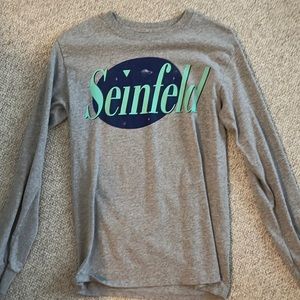Used long sleeve Seinfeld shirt from Urban Outfitters.